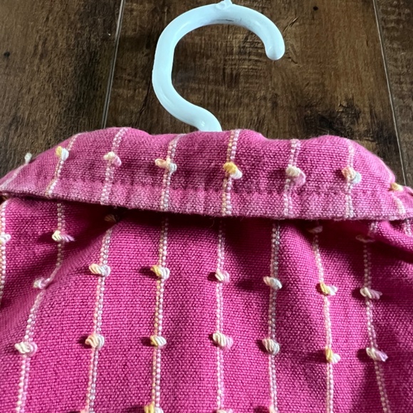 Vintage Orvis Women’s Size S Pink Short Blazer Jacket Barbie Button Shoulder Pad - Picture 8 of 12